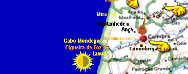 La grande carte des villes du portugal